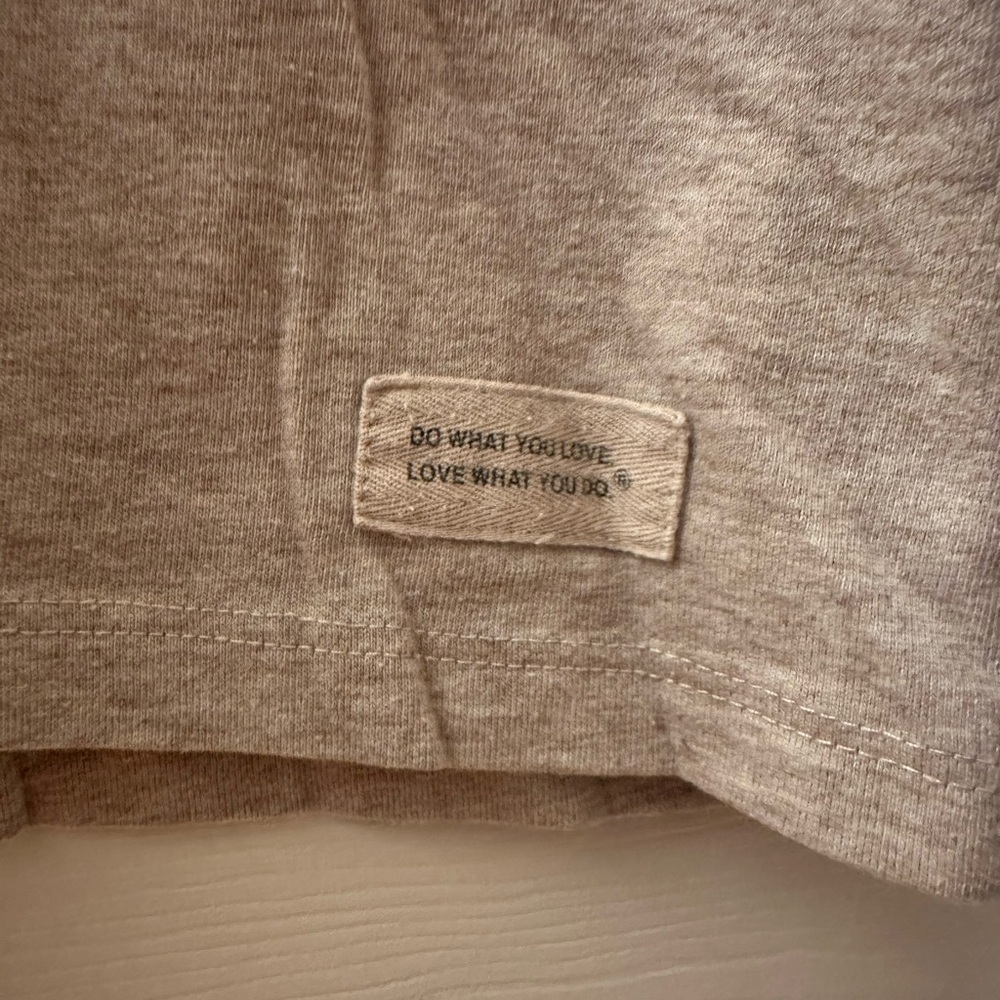 Light Brown Long Sleeve Tee with Graphic - Picture 2 of 3